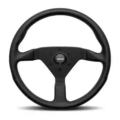 Momo Montecarlo 380mm Racing Steering Wheel With Black Leather/Stitching/Spokes • $269