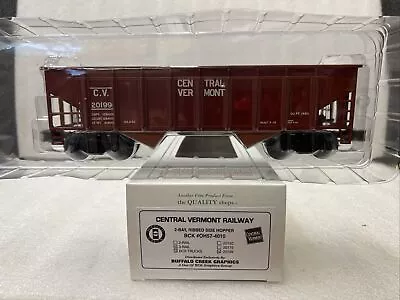 Crown Models “O” Central VermontRailway 2-Bay Ribbed Side Hopper Rd#20199 • $39