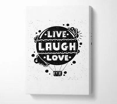£18.99 • Buy Live Laugh Love 2 Canvas Wall Art Home Decor Large Print