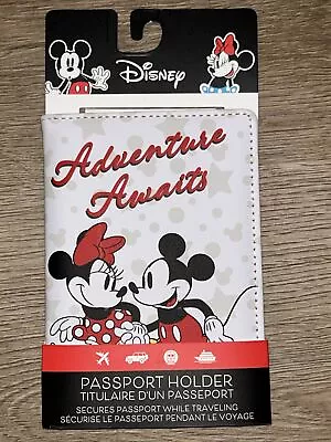 Disney Mickey & Minnie Mouse Passport Holder Travel Accessories New • $18.95