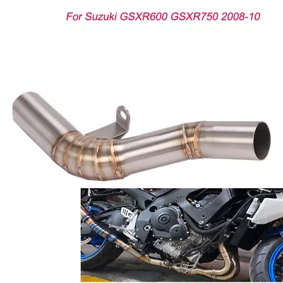 Motorcycle Exhaust Mid Link Pipe For Suzuki GSXR 600 750 2008-10 Slip On System • $68