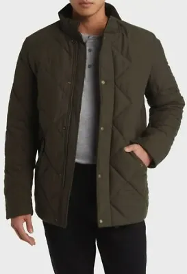 Barbour Jacket (size Large) Winter Chelsea Quilted Jacket In Dark Olive $385 • $165