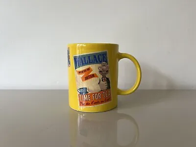 Wallace And Gromit Time For Tea Mug Brand New Yellow Aardman Xmas Gift Free Post • £6.45