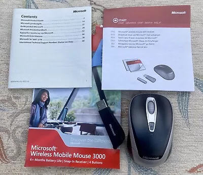 Microsoft Wireless Mobile Mouse 3000 • £5