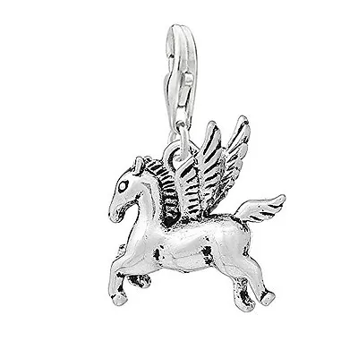 $9.99 • Buy Pegasus Horse With Wings Clip On Pendant Charm For Bracelet Or Necklace