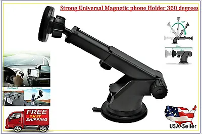 Magnetic Car Holder Windshield Dash Suction Cup Mount Stand Cell Phone GPS 360° • $8.95