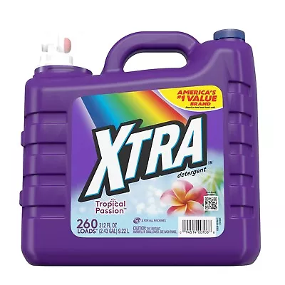 Xtra Tropical Passion 260 Loads Liquid Laundry Detergent 312 Fl Oz • $12.25