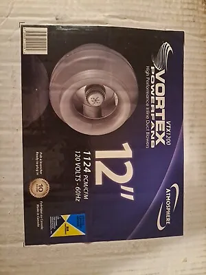 12” Vortex Powerfan VTX1200 Inline Duct Blower Ventilation Fan  • $300