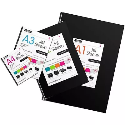 Mapac Jet Sleeve Pack - 5 Pack - For Portfolio Cases - A1 - A2 - A3 - A4 • £9.99