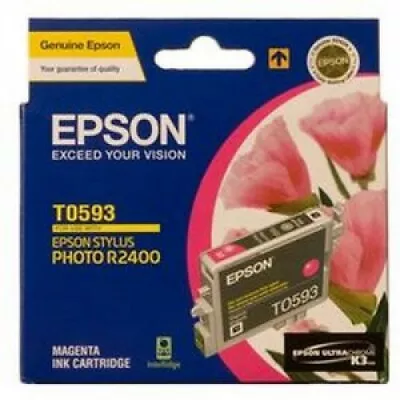 NEW Genuine Epson T0593 Magenta Ink Cart Stylus R2400 • $3.99