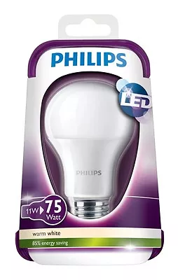 Philips LED 11W Bulb E27 Warm White (75W) 8718291708421 • $23.78