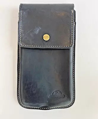 Topstache Leather Phone Holster Belt Loop Magnetic Closure Black • $15