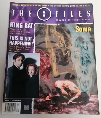 MAGAZINE - The X-Files Magazine Issue #34 July 1998 Mulder + Scully Chris Carter • £3