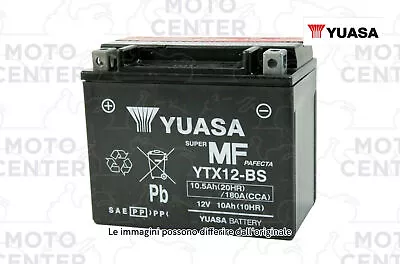 YUASA YTX12-BS (12V) BATTERY - 10 Ah.) NO MAINTENANCE  • £54.54
