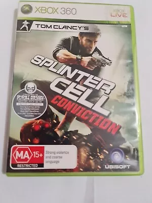 Tom Clancy's Splinter Cell Conviction XBOX 360 Microsoft COMPLETE W/ Manual PAL • $12