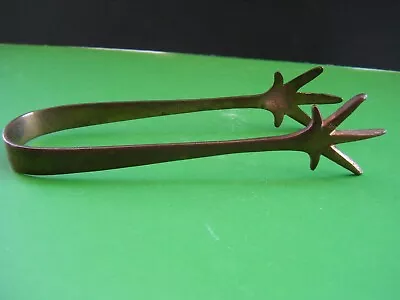 Vintage Solid Brass Eagle Claw Ice Tongs 6  In Length • $24.99