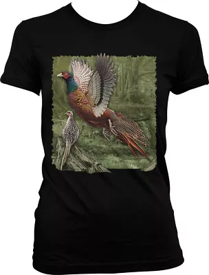 Ring Necked Pheasant Common Pheasant Game Bird Junior's T-shirt • $13.95