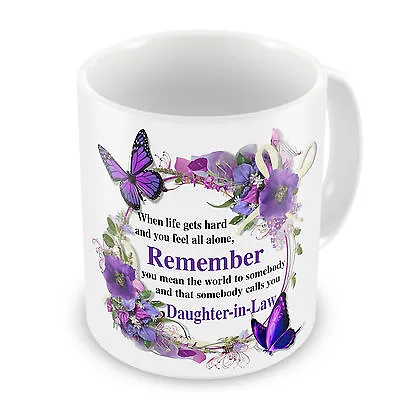 £8.99 • Buy That Somebody Calls You Daughter-In-Law Novelty Floral Gift Mug