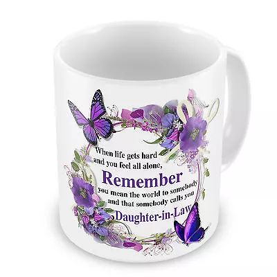 £8.99 • Buy That Somebody Calls You Daughter-In-Law Novelty Floral Gift Mug