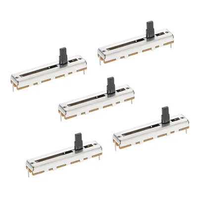 5pcs Variable Resistors 45mm Straight Slide Linear Potentiometer B10K 3pin • $16.77