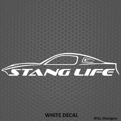 Stang Life Mustang Racing Race Car Drag Speed Pony Vinyl Decal V2 - Choose Color • $4.95