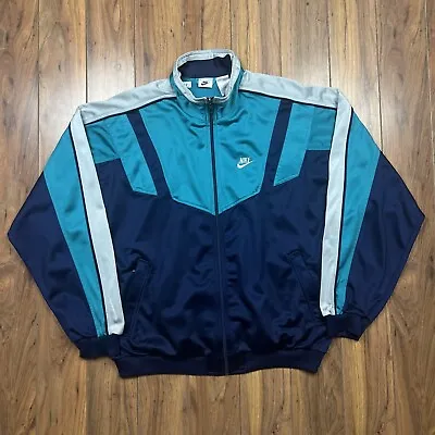 £15 • Buy Vintage 90s Nike Track Jacket Top Size Large Mens