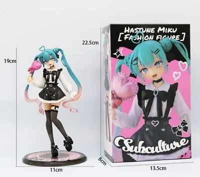 Hatsune Miku Vocaloid 18CM Gothic Fashion Subculture Figurine Japanese Kawaii • £19.99