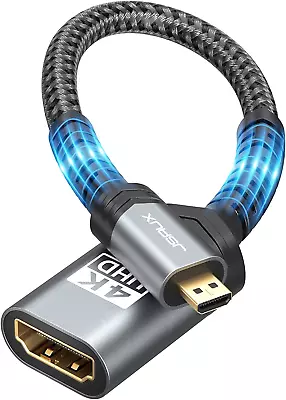 JSAUX Micro HDMI To HDMI Adapter 2Pack Micro HDMI Male To HDMI Female Adapter C • $19.99
