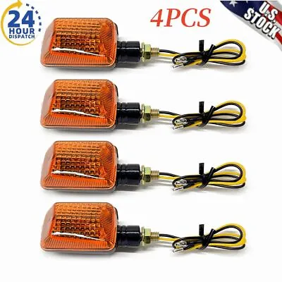 4X Motorcycle Mini Turn Signals For Honda CB 250 350 Nighthawk 250 Shadow 750 • $16.29