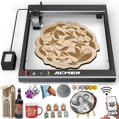 ACMER P2 20W CNC Laser Engraver Cutter+air Assist Blue Light 420*400mm 30000mm/m • £718.80