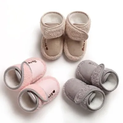 Toddler Crib Boots Newborn Baby Shoes Slipper Anti-Slip Socks Infant Girls Boys • £5.51
