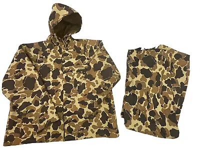 Hodgman Jacket/Pants Suit Mens XL Waterproof Hunting Heavy Rainsuit Camouflage • $99.99