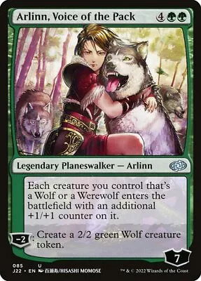 Arlinn Voice Of The Pack MTG Jumpstart 2022 Uncommon NM X1 - Magic Card Anime • $1.99