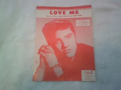 Elvis Presley ~ Love Me ~ Vintage Sheet Music From 1956 ~ Early Elvis • $8
