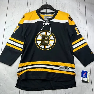 Vintage Boston Bruins Milan Lucic #17 NHL L/XL Reebok Jersey Black Youth New • $99.99