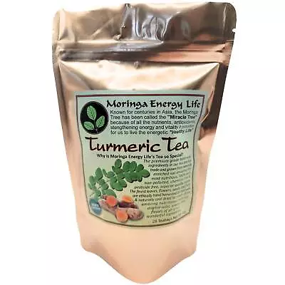 Moringa Turmeric Tea Bags 28 Herbal Teas • $6.95