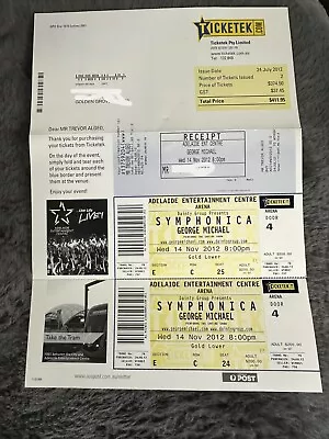 George Michael Concert Tickets Unused • $175