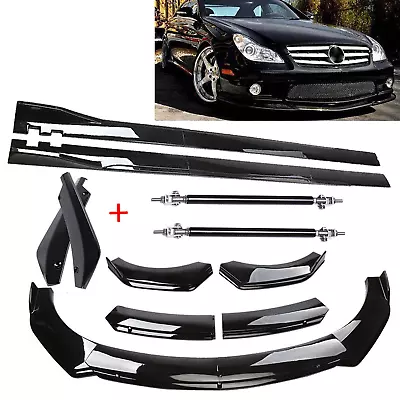 Car Front Bumper Lip Spoiler Rear Side Skirt Splitter For Mercedes Benz E Class • $99.99