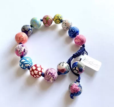 NWT Viva Beads Magical Multi Chunky Tie Handmade Bracelet  • $20