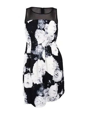 $49.96 • Buy Calvin Klein Women's Petite Floral-Print Fit & Flare Dress