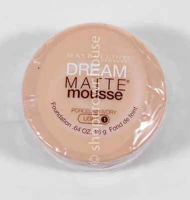 Maybelline Dream Matte Mousse Foundation #1 LIGHT - PORCELAIN IVORY • $10.99