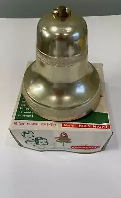 VTG Woolworth Christmas Cathedral Bell Musical Decoration Holy Night Working • $30