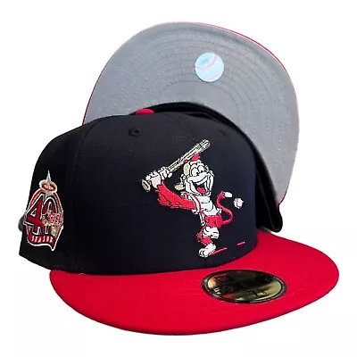 New Era Anaheim Angels Mascot Rally Monkey Pack 59FIFTY Fitted Hat Cap 7 1/8 • $64.94