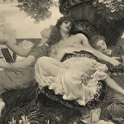  Frederic Leighton The Garden Of The Hesperides Photogravure Print 1895 • $32.79