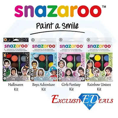 Snazaroo Children's Face Paint Make Up Kits - Halloween Unisex Boys & Girls • £10.95