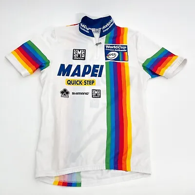 Santini Mapei Quick Step Paolo Bettini 2003 UCI World Cup Leaders Jersey L / 48 • $191.99