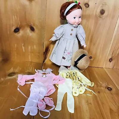 FISHER PRICE My Friend Becky Doll 16  1981 In Dress & 2 BALLET OUTFITS & A HAT!! • $41.39