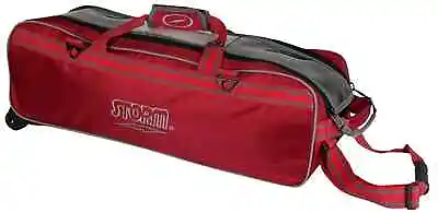 Storm Red Tournament 3 Ball Tote Bowling Bag • $84.95