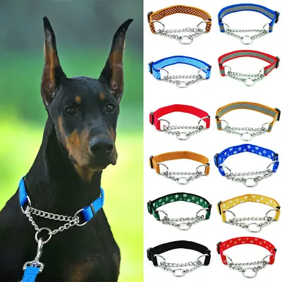 £2.39 • Buy Stainless Steel Dog Choke Collar Metal P Chain Slip Pet Training Walking Choker/