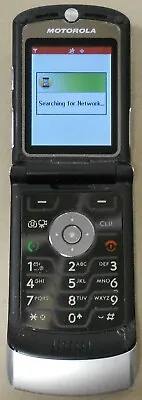 Motorola RAZR V3m Silver Flip Phone Tested Fully Functional 0221-03M • $15